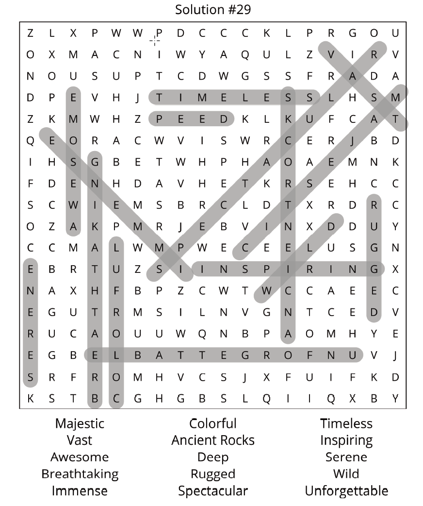 Grand Canyon Word Search Puzzle Book - Image 5