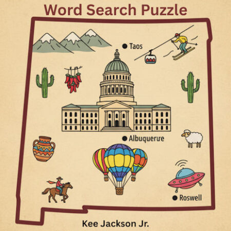 New Mexico Word Search Puzzle